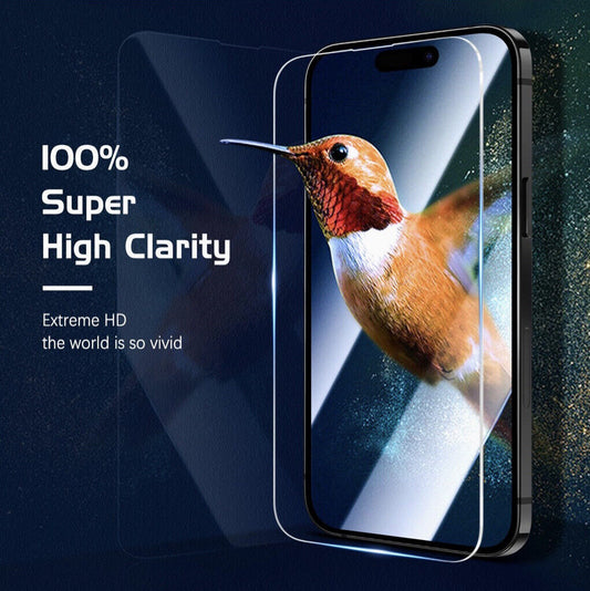 2 X Screen Protector Tempered Glas Iphone 16 16E 15 Pro Max 14 13 12 11 XR X XS