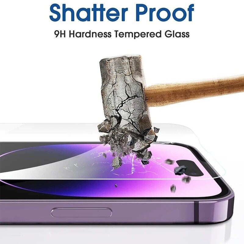 2 X Screen Protector Tempered Glas Iphone 16 16E 15 Pro Max 14 13 12 11 XR X XS